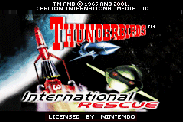 Thunderbirds International Rescue Title Screen